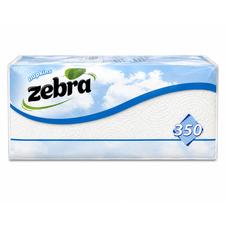 ZEBRA WHITE САЛФЕТКИ  350 бр. / опак.