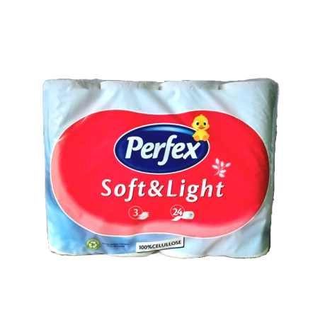 PERFEX SOFT AND LIGHT ТОАЛЕТНА ХАРТИЯ 24 бр.