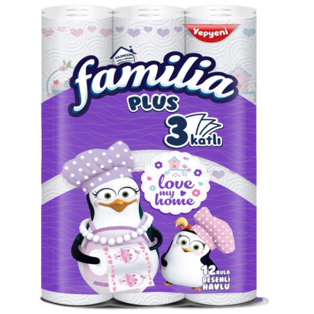 FAMILIA DECOR КУХНЕНСКА ХАРТИЯ 3 пл. 12 бр./опак.