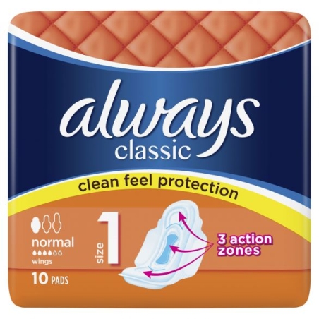 ALWAYS CLASSIC NORMAL ДАМСКИ ПРЕВРЪЗКИ 10 бр. / опак.