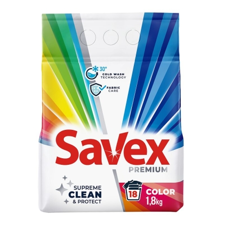 SAVEX PREMIUM COLOUR ПРАХ ЗА ПРАНЕ 1.800 кг.