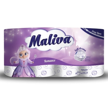 MALIVA ROMANCE ТОАЛЕТНА ХАРТИЯ 8 бр.