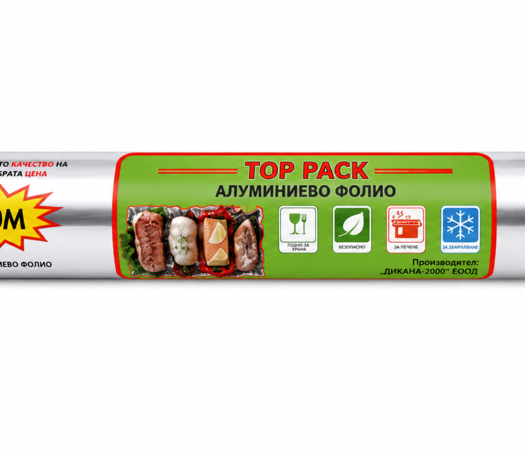 TOP PACK АЛУМИНИЕВО ФОЛИО 10 м / шир. 44 см