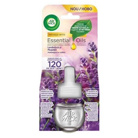 AIR WICK PURPLE LAVANDER MEADOW ПЪЛНИТЕЛ ЗА ЕЛ. АРОМАТИЗАТОР 19 мл.