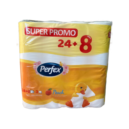 PERFEX PEACH ТОАЛЕТНА ХАРТИЯ 32 бр./опак.