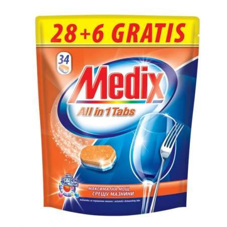 MEDIX ALL IN ONE ТАБЛЕТИ ЗА СЪДОМИЯЛНА 34 бр.