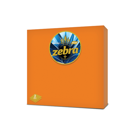 ZEBRA ОРАНЖЕВИ САЛФЕТКИ 35 бр.