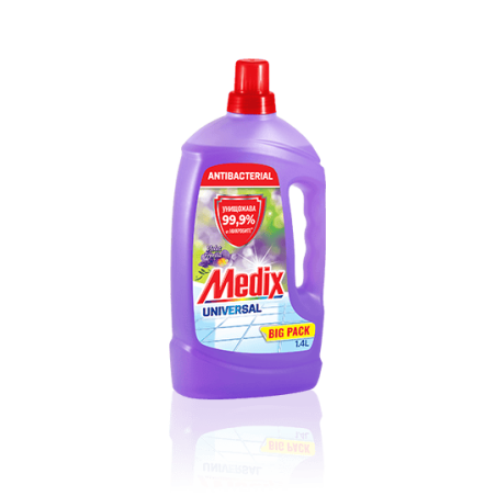 MEDIX UNIVERSAL ANTIBACTERIAL VIOLET FREZIA ПРЕПАРАТ ЗА ПОЧИСТВАНЕ НА ПОД 1400 мл.
