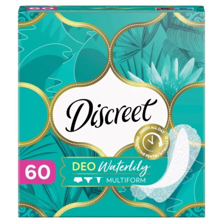 DISCREET DEO WATERLILY MULTIFORM ДАМСКИ ПРЕВРЪЗКИ ЕЖЕДНЕВНИ 60 бр. / опак.