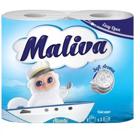 MALIVA ATLANTIC ТОАЛЕТНА ХАРТИЯ 4 бр.