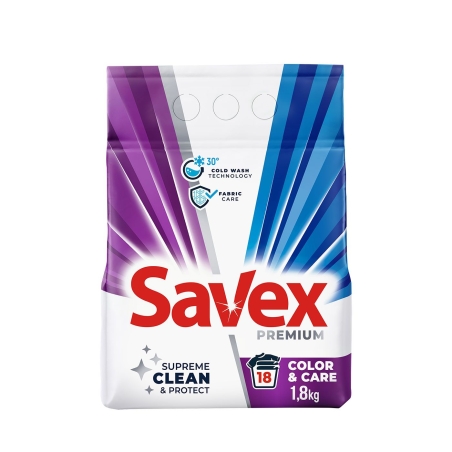 SAVEX PREMIUM COLOUR AND CARE ПРАХ ЗА ПРАНЕ 1.800 кг.