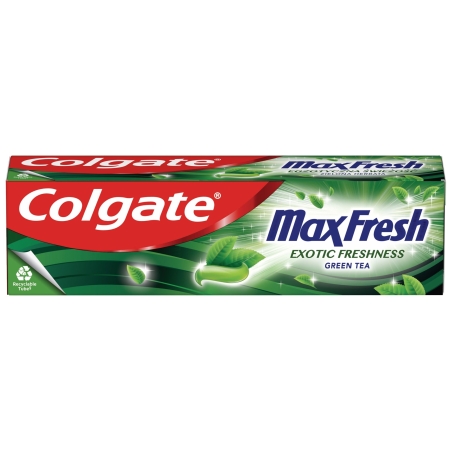 COLGATE MAX FRESH EXOTIC FRESHNESS GREEN TEA ПАСТА ЗА ЗЪБИ 75 мл.