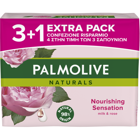 PALMOLIVE MILK AND ROSE САПУН 3+1 x 90 гр.