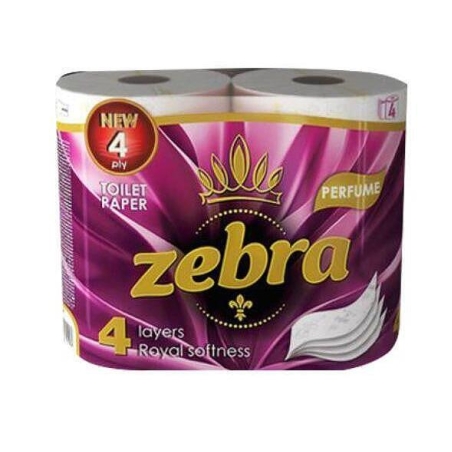 ZEBRA PARFUME ТОАЛЕТНА ХАРТИЯ 4 бр.