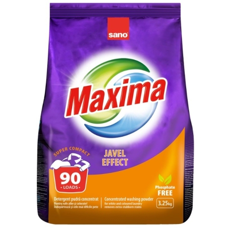 SANO MAXIMA JAVEL EFFECT ПРАХ ЗА ПРАНЕ 3.25 кг.