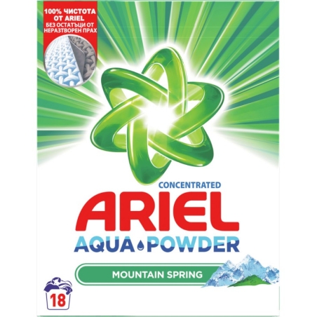 ARIEL AQUA POWDER MOUNTAIN SPRING ПРАХ ЗА ПРАНЕ 1.170 кг.