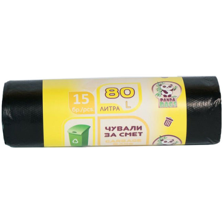 PANDA ТОРБИ ЗА СМЕТ 80 L 15 бр.