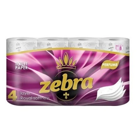 ZEBRA PARFUME ТОАЛЕТНА ХАРТИЯ  8бр.