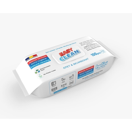 HELIN EASY CLEAN ДОМАКИНСКИ МОКРИ КЪРПИ 100 бр.