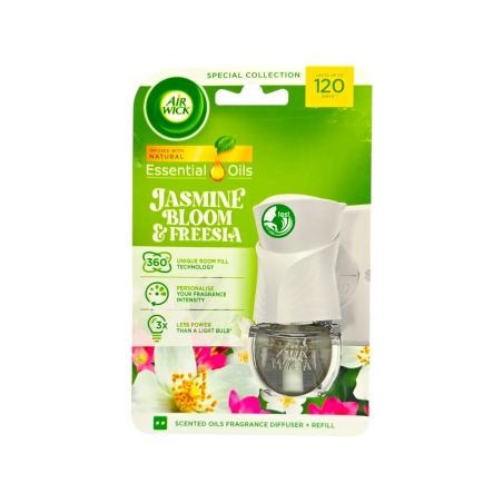 AIR WICK JASMINE BLOOM AND FREESIA ЕЛ. АРОМАТИЗАТОР С ПЪЛНИТЕЛ 19 мл.