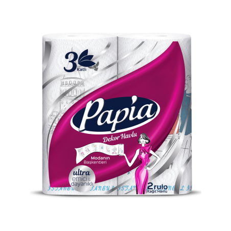 PAPIA DECOR КУХНЕНСКА ХАРТИЯ 2 пласта 2 бр./опак.