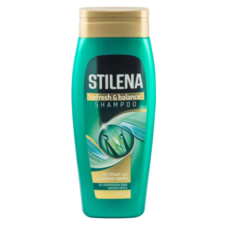 STILENA REFRESH & BALANCE ШАМПОАН С ЛИМОНЕНА ТРЕВА 400 мл.