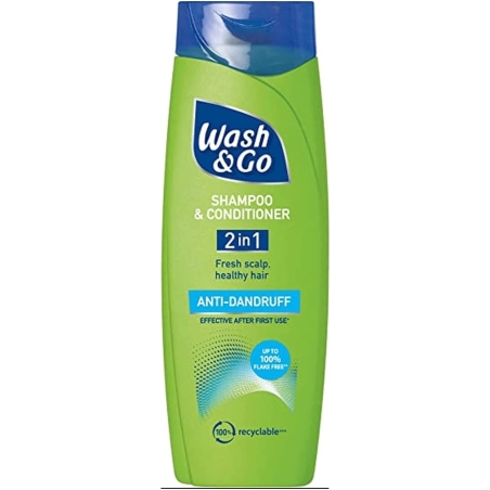 WASH & GO 2 IN 1 ANTI-DANDRUFF ШАМПОАН И БАЛСАМ 200 мл.