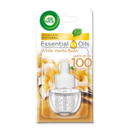 AIR WICK SMOOTH WHITE VANILA BEAN ПЪЛНИТЕЛ ЗА ЕЛ. АРОМАТИЗАТОР 19 мл.