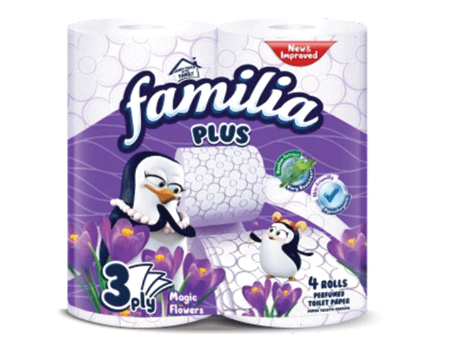 FAMILIA MAGIC FLOWERS ТОАЛЕТНА ХАРТИЯ 4 бр.