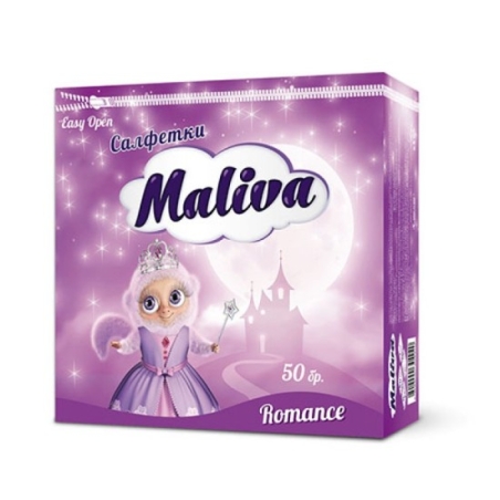 MALIVA ROMANCE САЛФЕТКИ 50 бр.