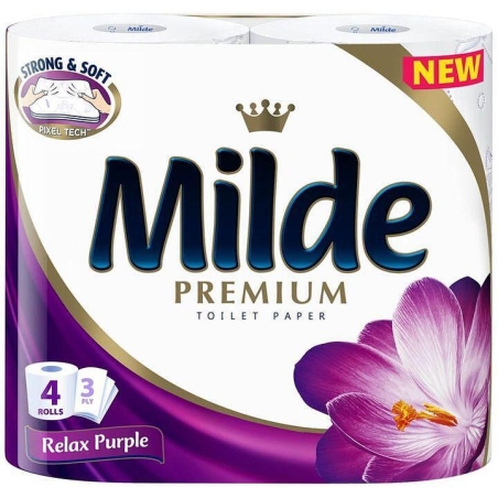 MILDE RELAX PURPLE ТОАЛЕТНА ХАРТИЯ 4 бр.
