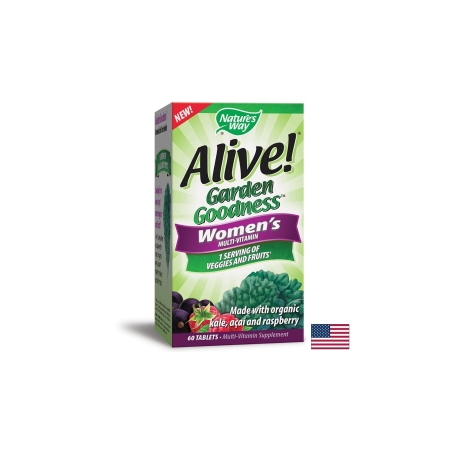 Мултивитамини за жени Алайв Alive! Garden Goodness™ Women`s Multi-Vitamin 60 таблетки
