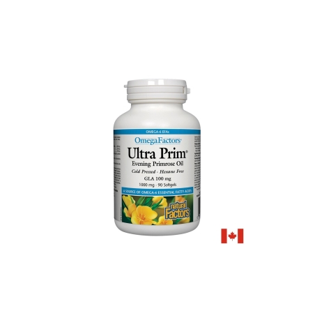 Вечерна иглика масло 100 mg GLA - Ultra Prim, 1000 mg х 90 софтгел капсули