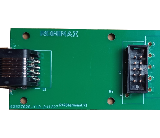 RJ45 to ribbon-flat cable 10 position