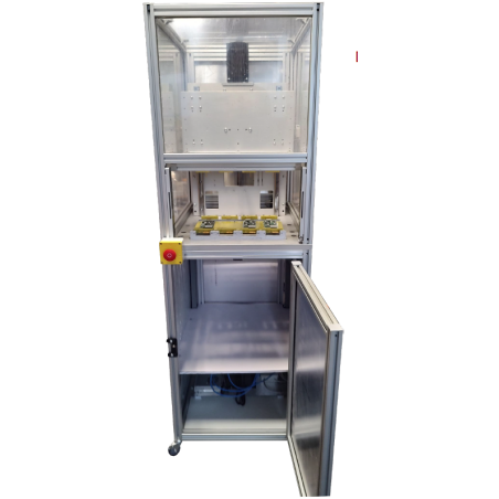 Cabinet for automated electronic PCBA tester
