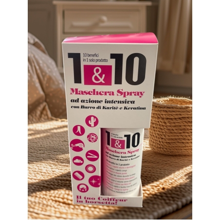 MASCHERA SPRAY 1 VS 10 – Спрей реконструктор за коса с 10 действия осигурени от един продукт