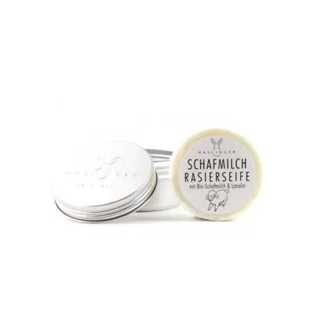 Сапун за бръснене Haslinger Lanolin със сапунерка 60 гр.