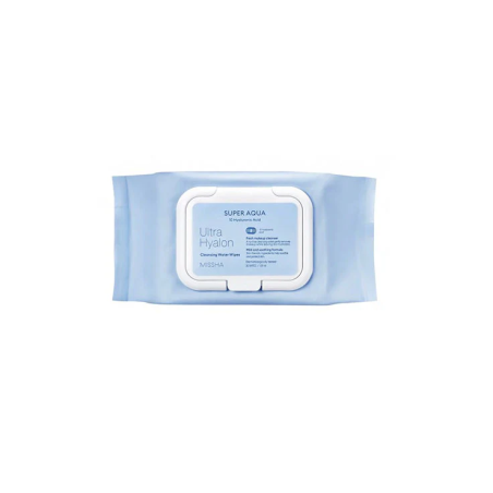Missha Super Aqua Ultra Hyalron Cleansing Water Wipes (30 бр.)
