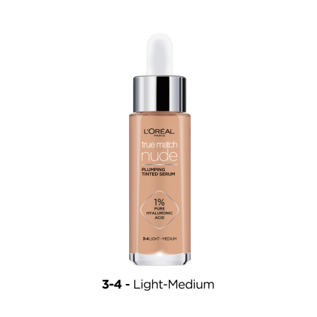 L'Oréal Paris True Match Nude Serum Foundation 3-4 Light-Medium