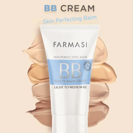Farmasi Make Up BB Beauty Balm Cream 7 in 1, 50 ml | 02 LIGHT TO MEDIUM