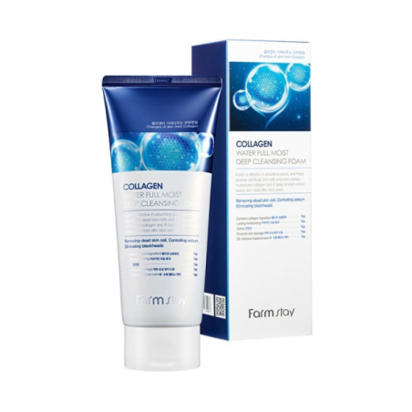 FARMSTAY Collagen Water Full Moist Deep Cleansing Foam 180ml