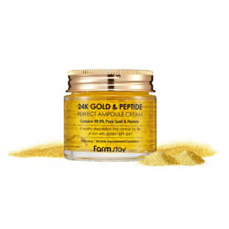 FarmStay 24K Gold & Peptide Perfect Ampoule Cream 80ml