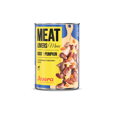 Josera Meat Lovers Menu консерва с патица и тиква за израснали кучета -  800 гр