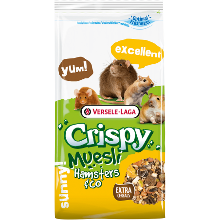 Versele Laga Crispy Muesli Hamster & Co - Пълноценна мюсли храна за хамстери - 1 кг
