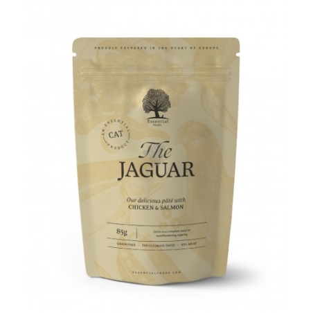 Essential The Jaguar - пауч за котки с пилешки филенца и сьомга 85 гр.