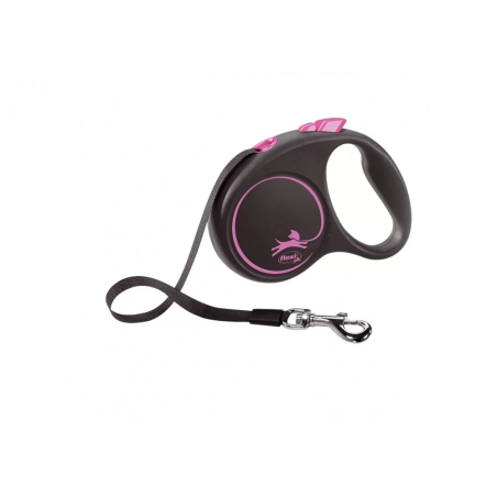 flexi Black Design L - 5м лента, до 50кг, розово