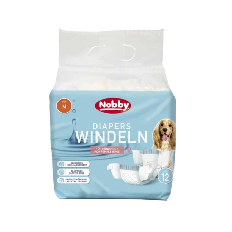 NOBBY - Diapers female dogs - памперс за женски кучета 12 бр.