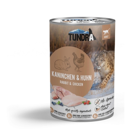 Tundra консерва със заек и пиле за израснали котки -  400 гр