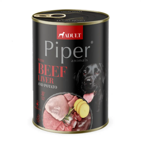 Piper Adult Dog храна за кучета с телешки дроб и картофи, 400 г