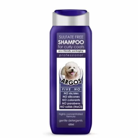 Безсулфатен шампоан за къдрава козина за кучета ARGOS Shampoo For Curly Coats 400ml